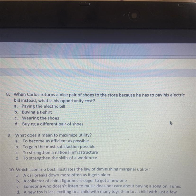 I need help on number 8 9 and 10 please help-example-1