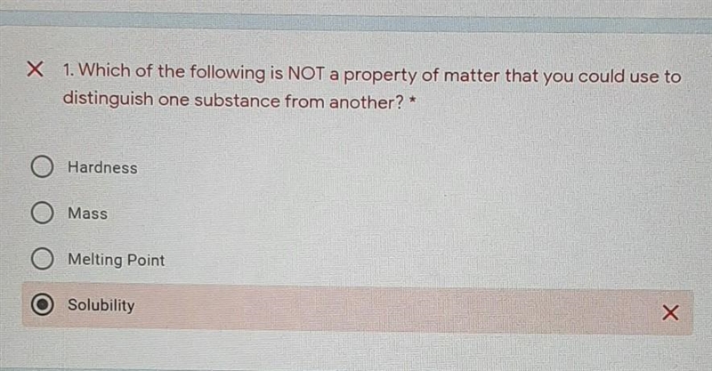 Please i need help with this it is Which of the following is not a property of matter-example-1