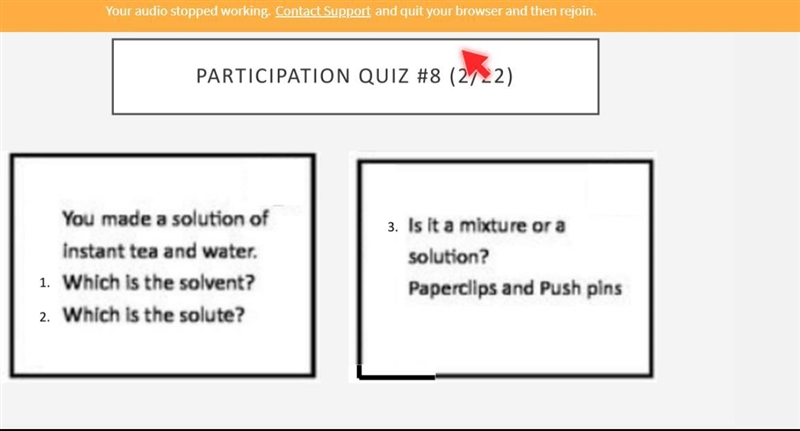 I NEED HALPPPPPP PLEASE Question 1 options: instant tea water Question 2 options: instant-example-1