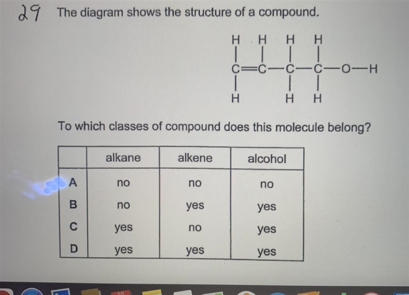 Diagram shows a structure of compound. To which classes of compound does this molecule-example-1