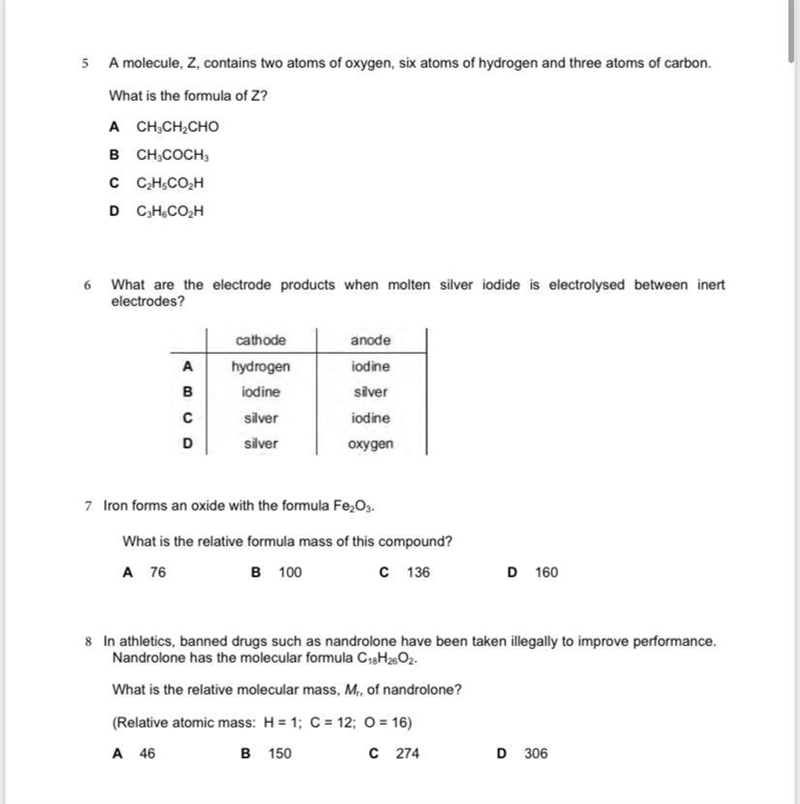 Please show the working for question 1 to 8-example-1