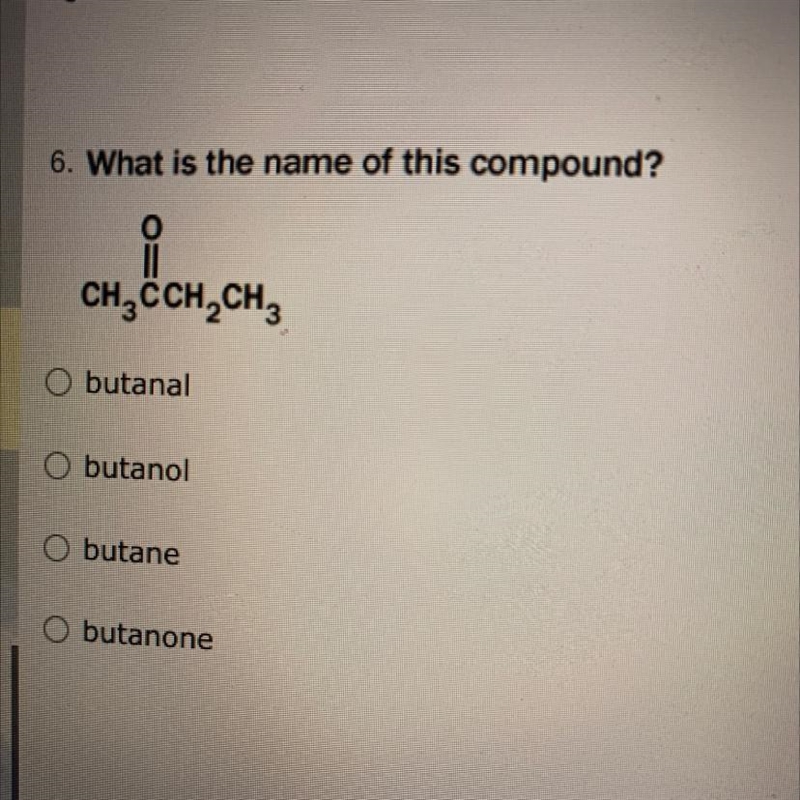 What is the name of this compound? OCH3CCH2 CH3-example-1