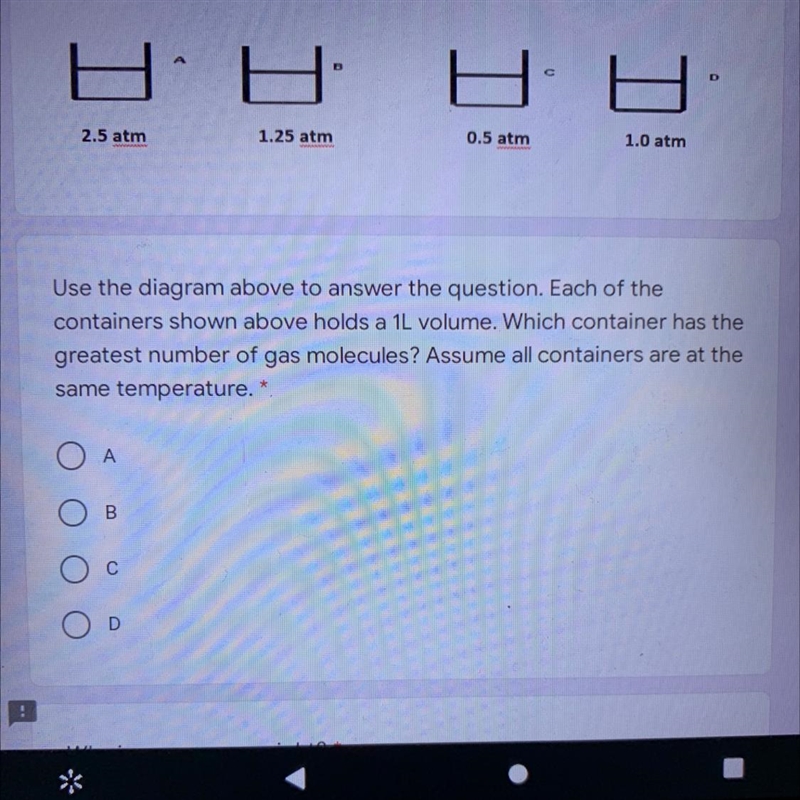 Use the diagram above to answer the question. Each of the containers shown above holds-example-1