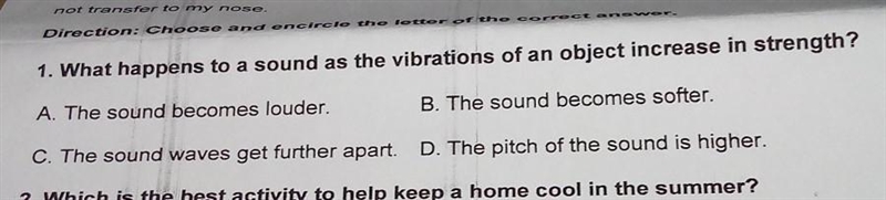 What happened to the sound as vibration of an object increase in strength​-example-1