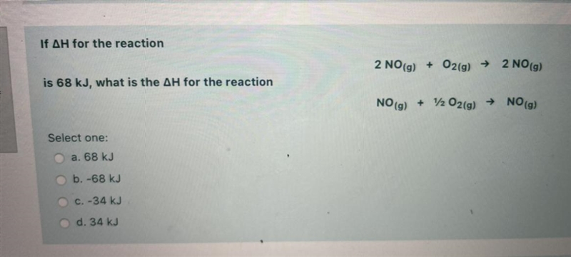 I need help on this question on reaction enthalpy kJ-example-1