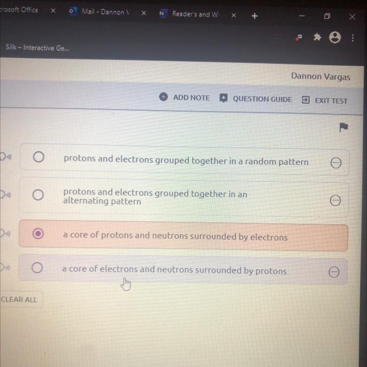 Which best describes a atom? (answer choices are in the picture:))-example-1