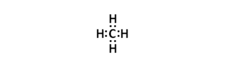 Below is the Lewis structure for methane. HELPP!! Based on its Lewis structure, what-example-1