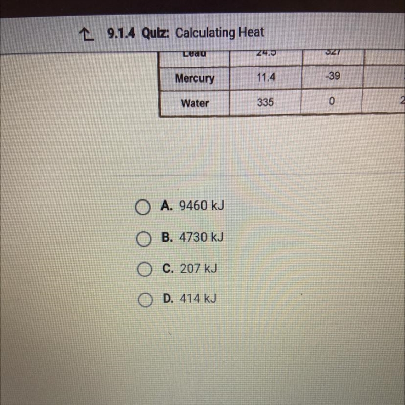 How much energy is required to vaporize 2 kg of copper? Use the table below and this-example-1