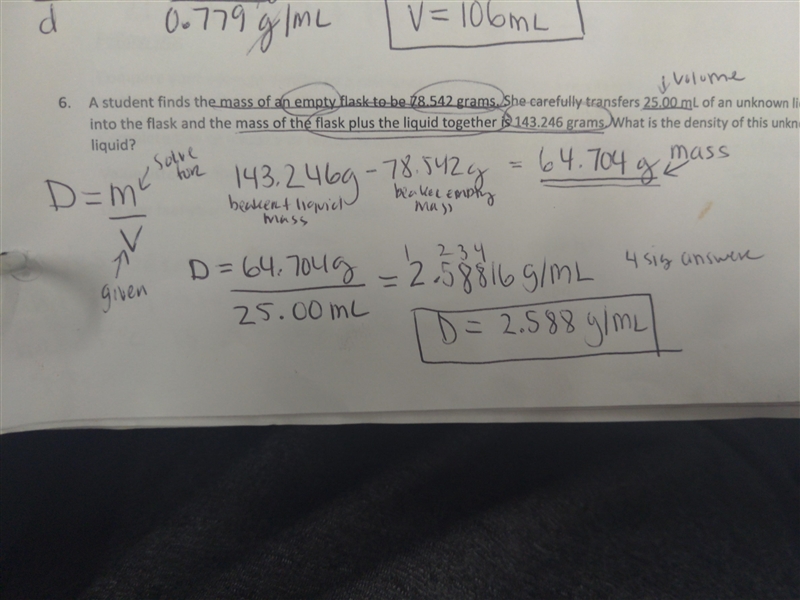 How to get the density of this unknown liquid?-example-1