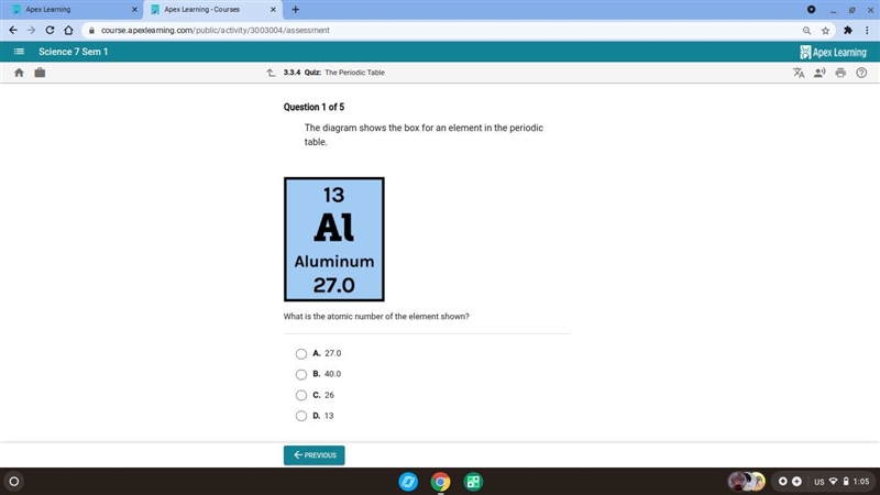 The diagram shows the box for elements in the periodic table. What is the atomic number-example-1