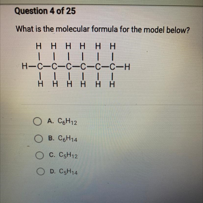 What is the molecular formula for the model below?-example-1