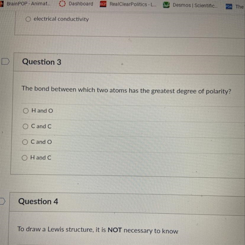 PLEASE HELP!! DUE IN 5 MINUTES POLARITY CHEMISTRY-example-1