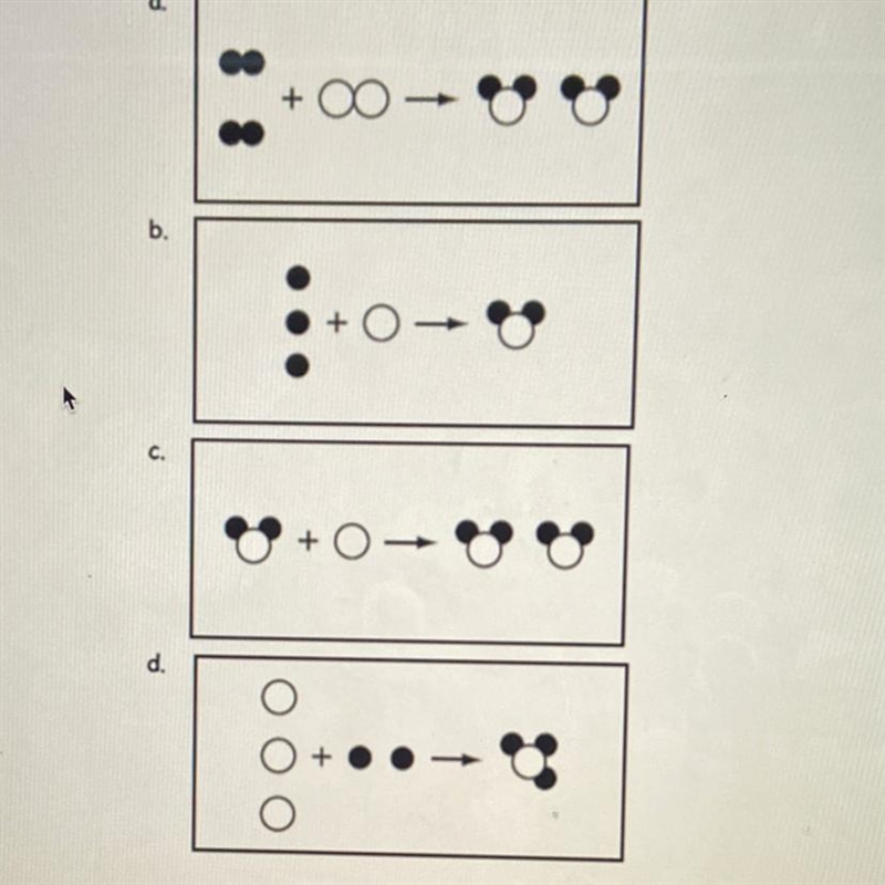 Which model demonstrates the law of conversion of matter / mass-example-1