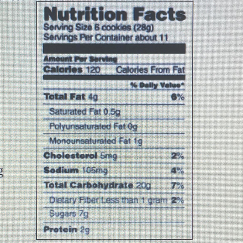 Use the nutrition label to answer the following questions. 16.How much energy is contained-example-1