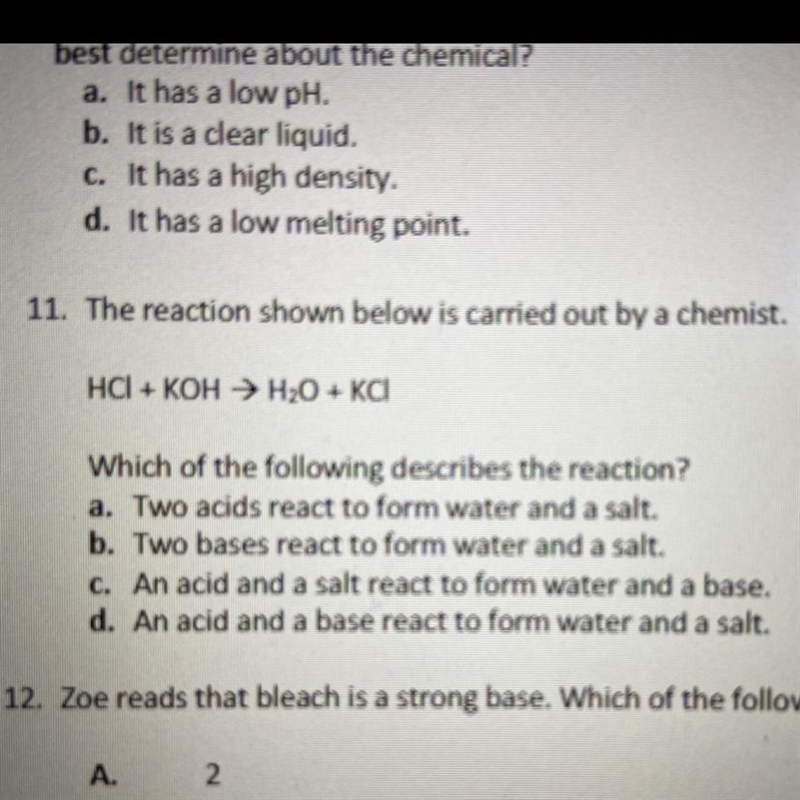 Pls help, science 8th grade question, #11 thx :)-example-1