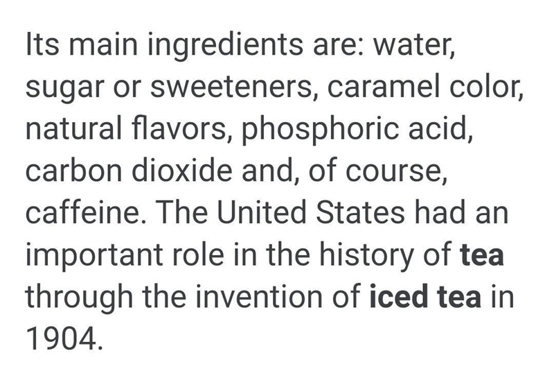 What are the chemical elements in iced tea?-example-1