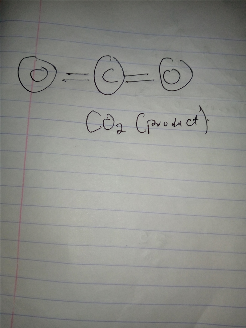 Model of reactants and model of products H2CO3 → H2O + CO2-example-2