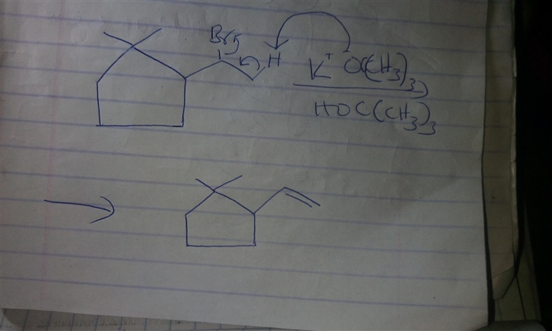 What is the product of the following reaction? K OC(CH3)3-example-1