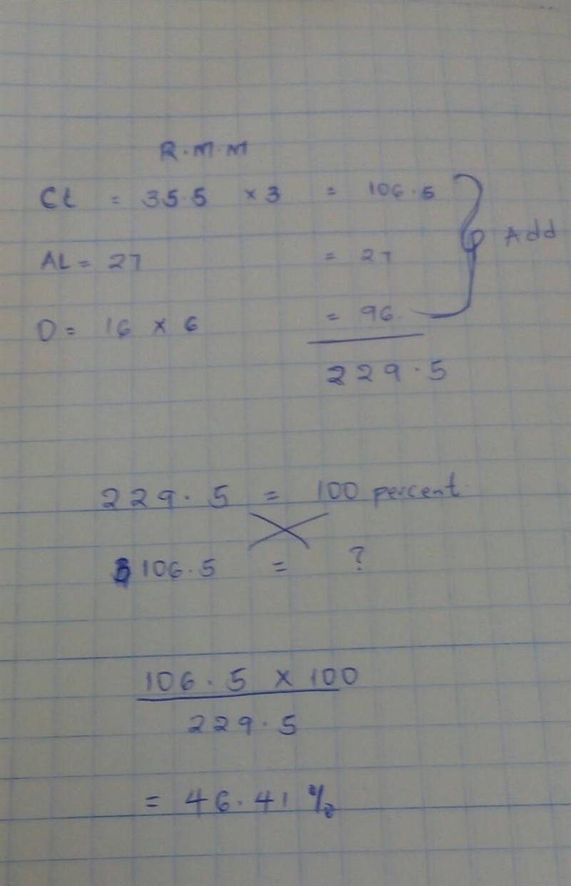 Calculate the percentage of CL in AL(CLO3)3​-example-1