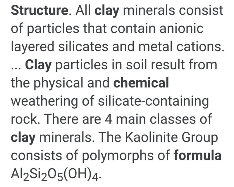 Which of the following compounds is composed of Al,Si,O and H A.Epsom salt B.Limestone-example-1