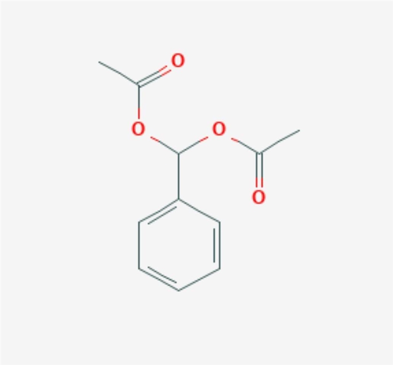 Structure of benzylidene diacetate....​-example-1