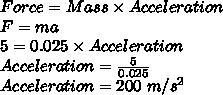 A student uses a magnet to move a 0.025 kg metal ball. The magnet exerts a force of-example-1