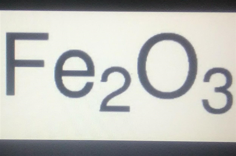 What is the formula of Iron oxide​-example-1