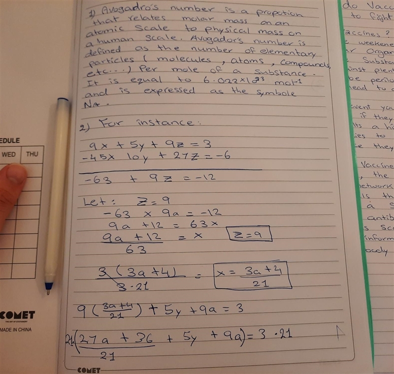 1-Link the concepts of mole, molar mass, number of atoms, Avogadro’s number and mass-example-1