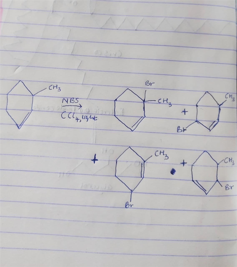 A chemist requires a large amount of 3-bromo-3-methyl-1-cyclohexene as starting material-example-1