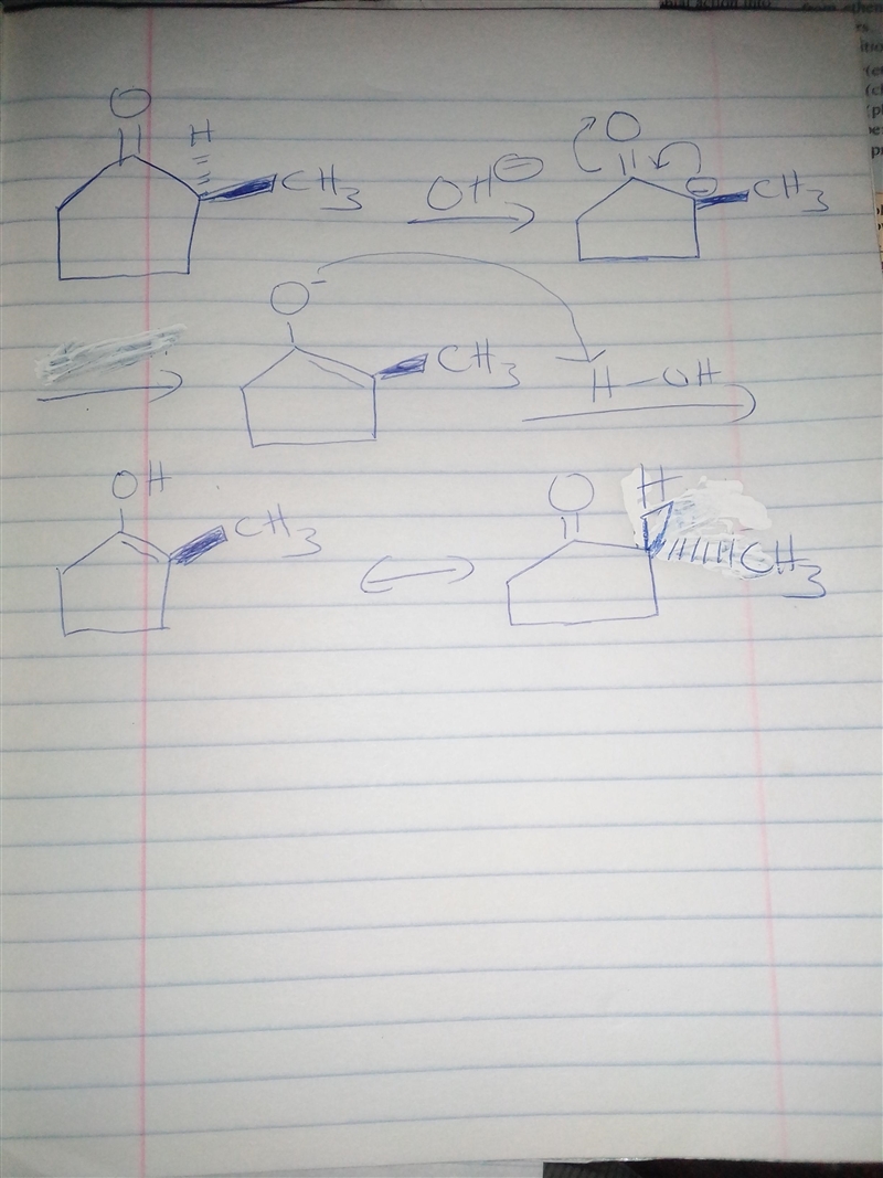 When optically active (S)-2-methylcyclopentanone is treated with aqueous base, the-example-1