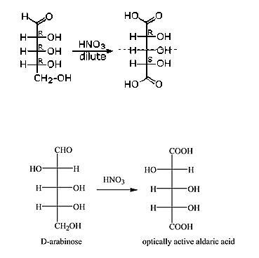 Robert has pure samples of both D-ribose and D-arabinose, but he forgot to label them-example-1