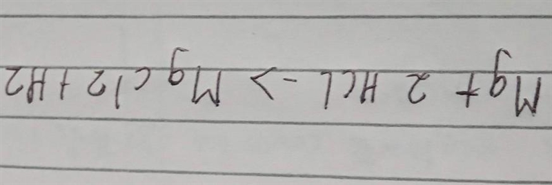 Mg + HCl -> MgCl2 + H2 When the equation is balanced what should the coefficient-example-1