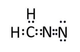 Diazomethane has the molecular formula CH2N2. Draw the preferred Lewis structure for-example-1