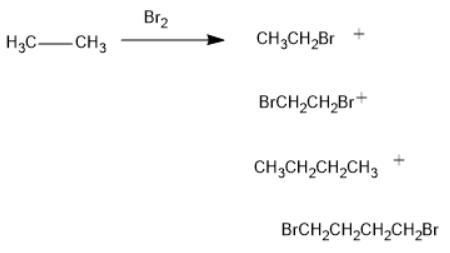 On the basis of your knowledge of the reaction of halogens with alkanes, decide which-example-1