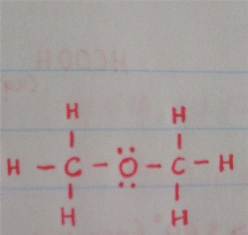 The correct geometry around oxygen in CH3OCH3 is (a). linear. (b). bent. C). tetrahedral-example-1