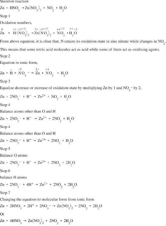 Balance it by oxidation number method:Zn +HNO3----Zn(NO3)2+NO+H2O​-example-1