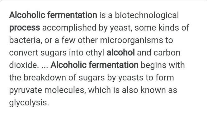 Show in chemistry the fermentation of carbohydrate to form alcohol ​-example-1