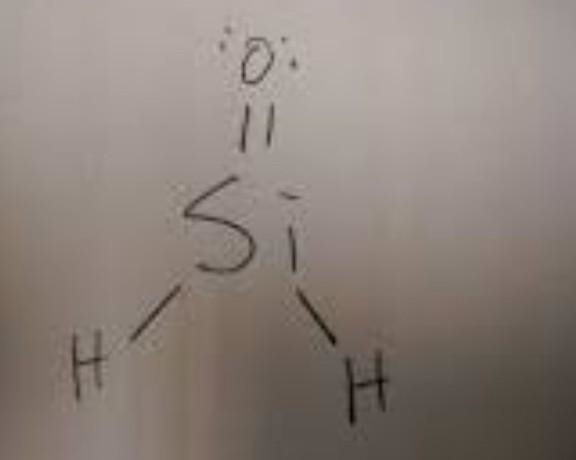 What is the shape of SiH2O-example-1