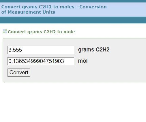 How many moles are in 3.555 g of c2h2?-example-1