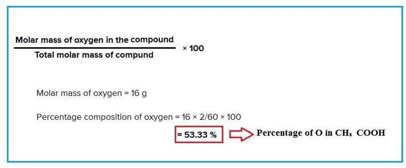 Calculate the percentage of O in CH₃COOH​-example-1