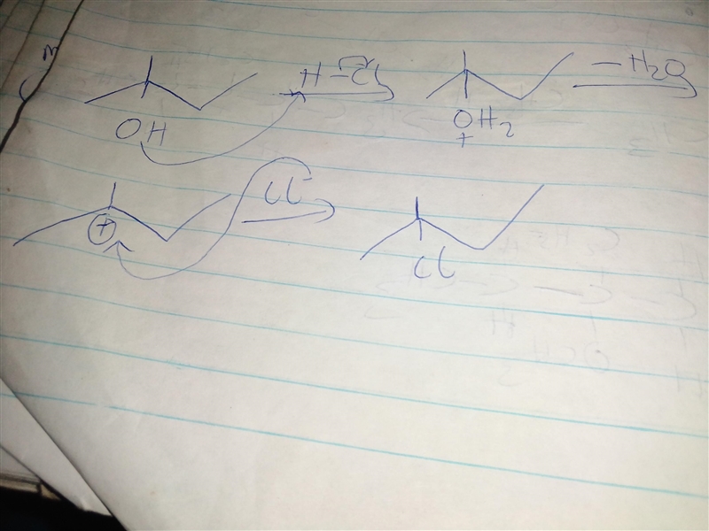 explain why we do not see this side product. write the reaction that removes side-example-1