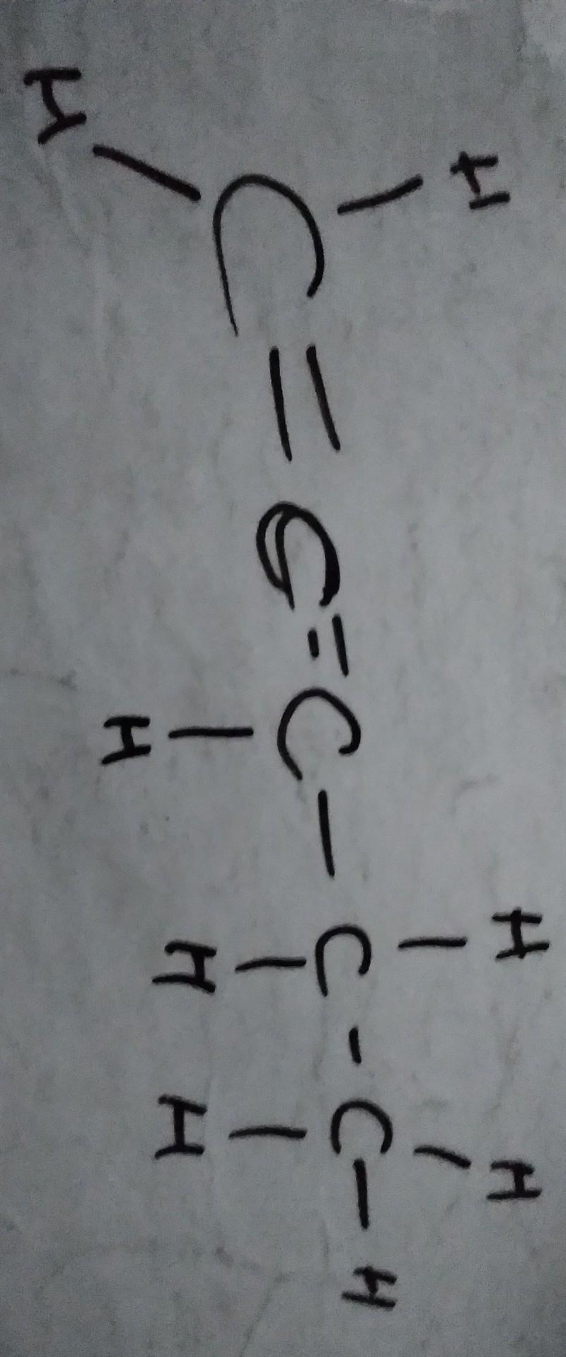 A straight chain hydrocarbon with the formula C5H8_____-example-1