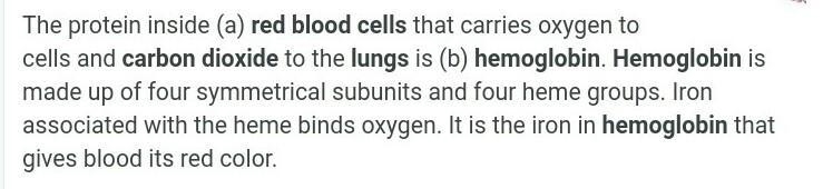 What tranports oxygen into the cells?​-example-1