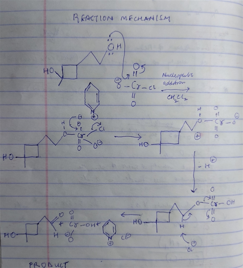 Give the product expected when the following alcohol reacts with pyridinium chlorochromate-example-1