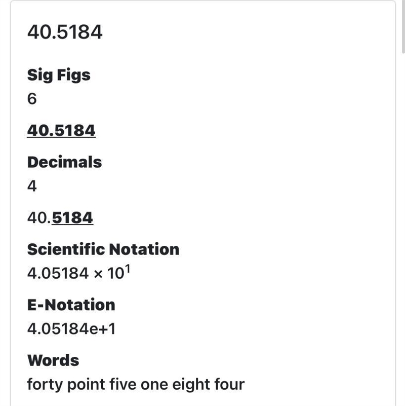 How many significant figures is this and 40.5184 rounded-example-1