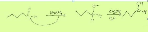 Draw a structural formula for the organic product formed by treating butanal with-example-1