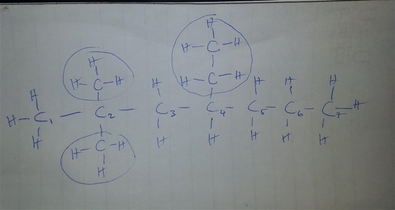 What is the iupac name of the following compound? 2,2-dimethyl-4-ethylheptane-example-1