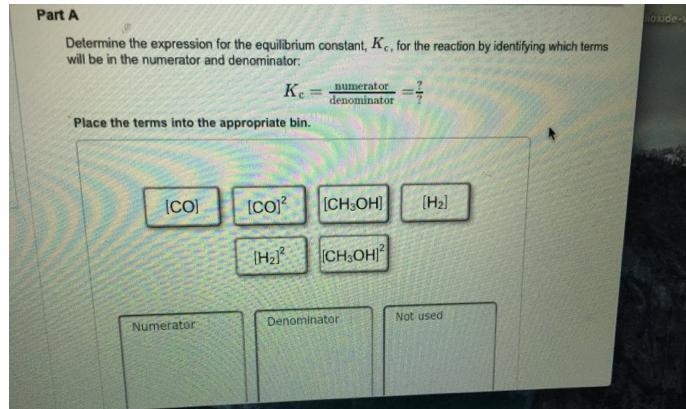 Determine the expression for the equilibrium constant, KcKcK_c, for the reaction by-example-1