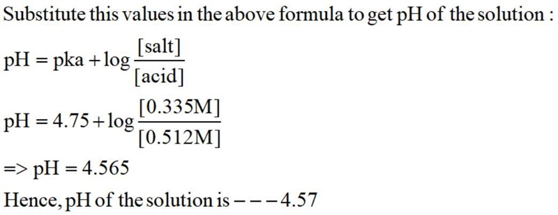 A buffer solution is prepared by adding 13.74 g of sodium acetate (NaC2H3O2) and 15.36 g-example-2