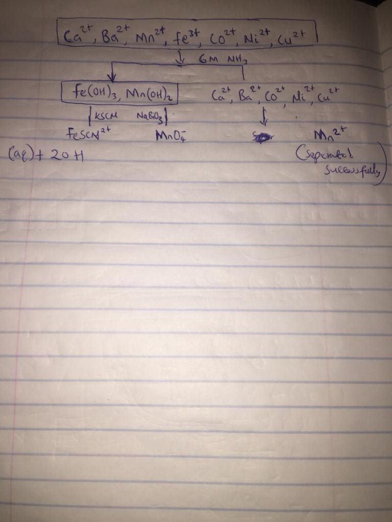 when Mn2 ions are separated from the mixture, they go through a series of oxidizing-example-1